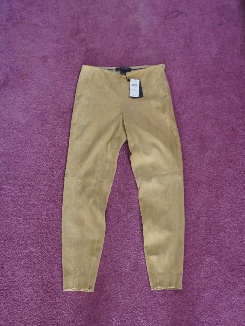 Ralph Lauren NWT Genuine Lamb Leather Suede Pants 🤎